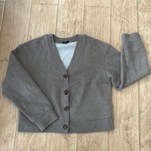 Light Heather grey brown cardigan sweatshirt by Rails.
